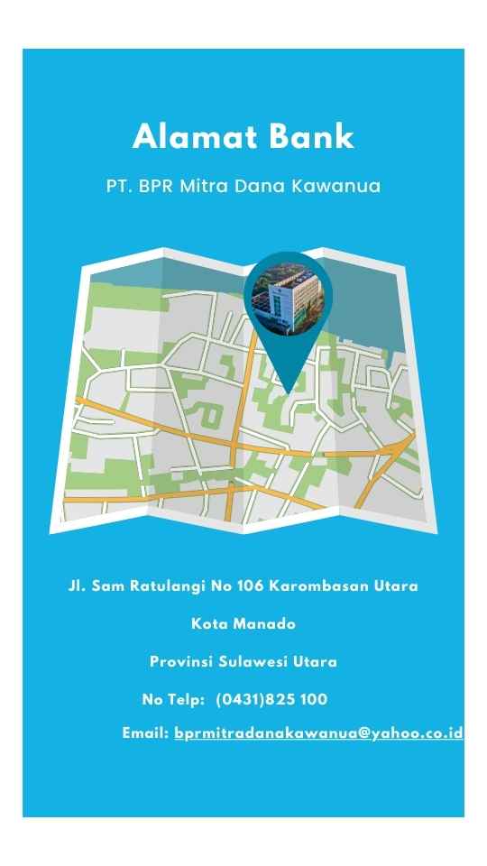 Alamat PT. BPR Mitra Dana Kawanua Alamat PT. BPR Mitra Dana Kawanua